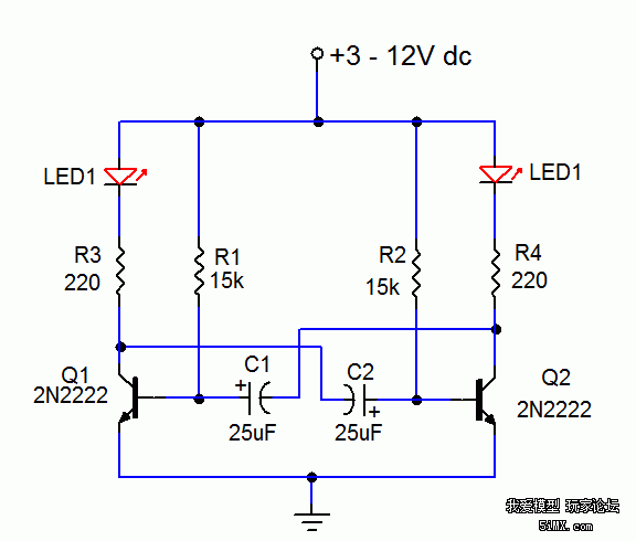 diy pix飞控led爆闪灯的放大电路.求指教