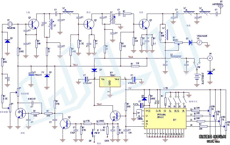 4vf发射机电路图