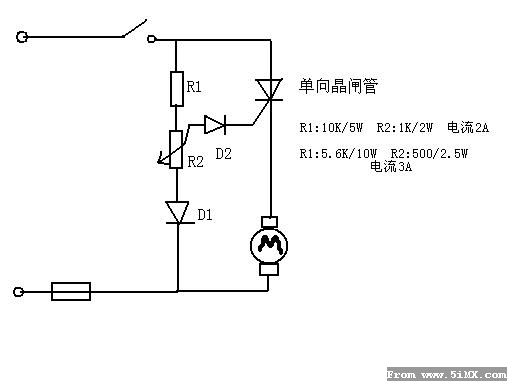 超简单交流(无刷也可以)电机调速电路